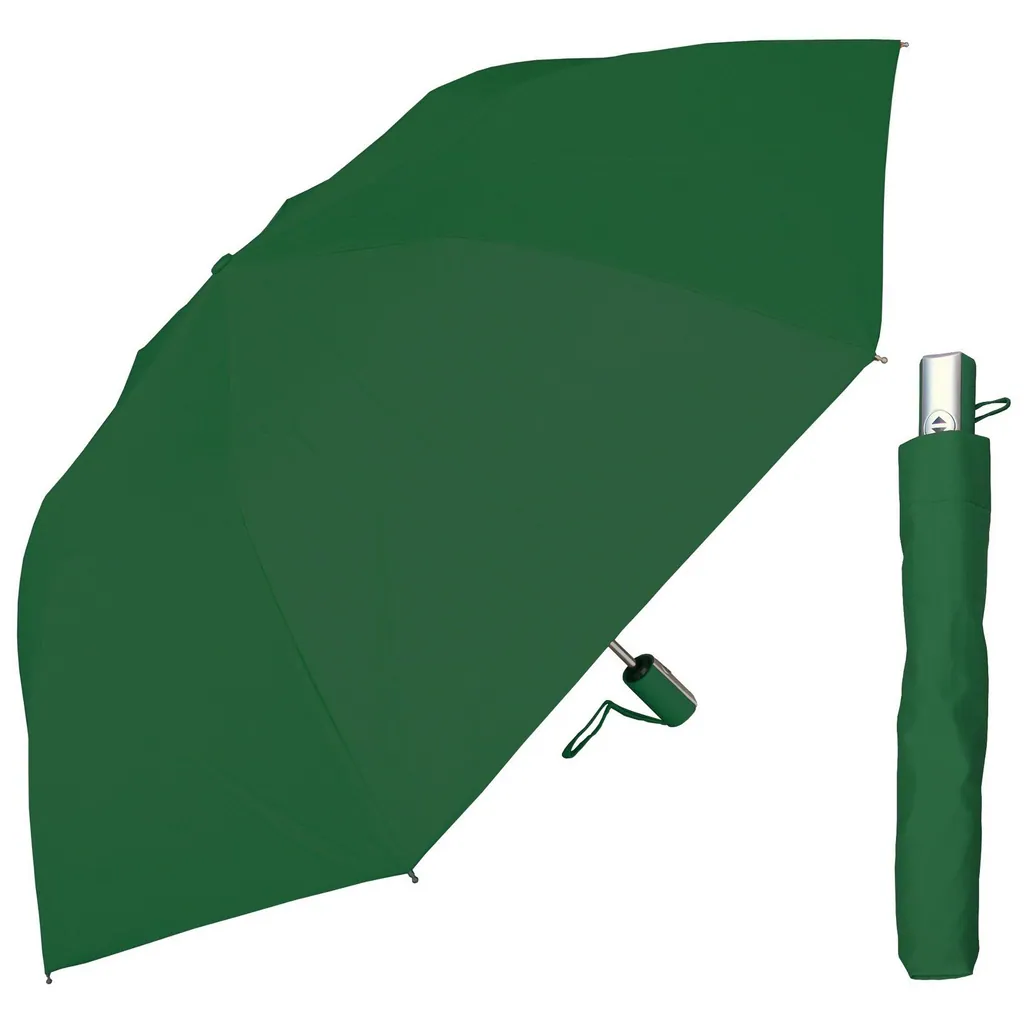3 Fold Full Open Match Color Rubber Handle Gift Umbrella, detail 4