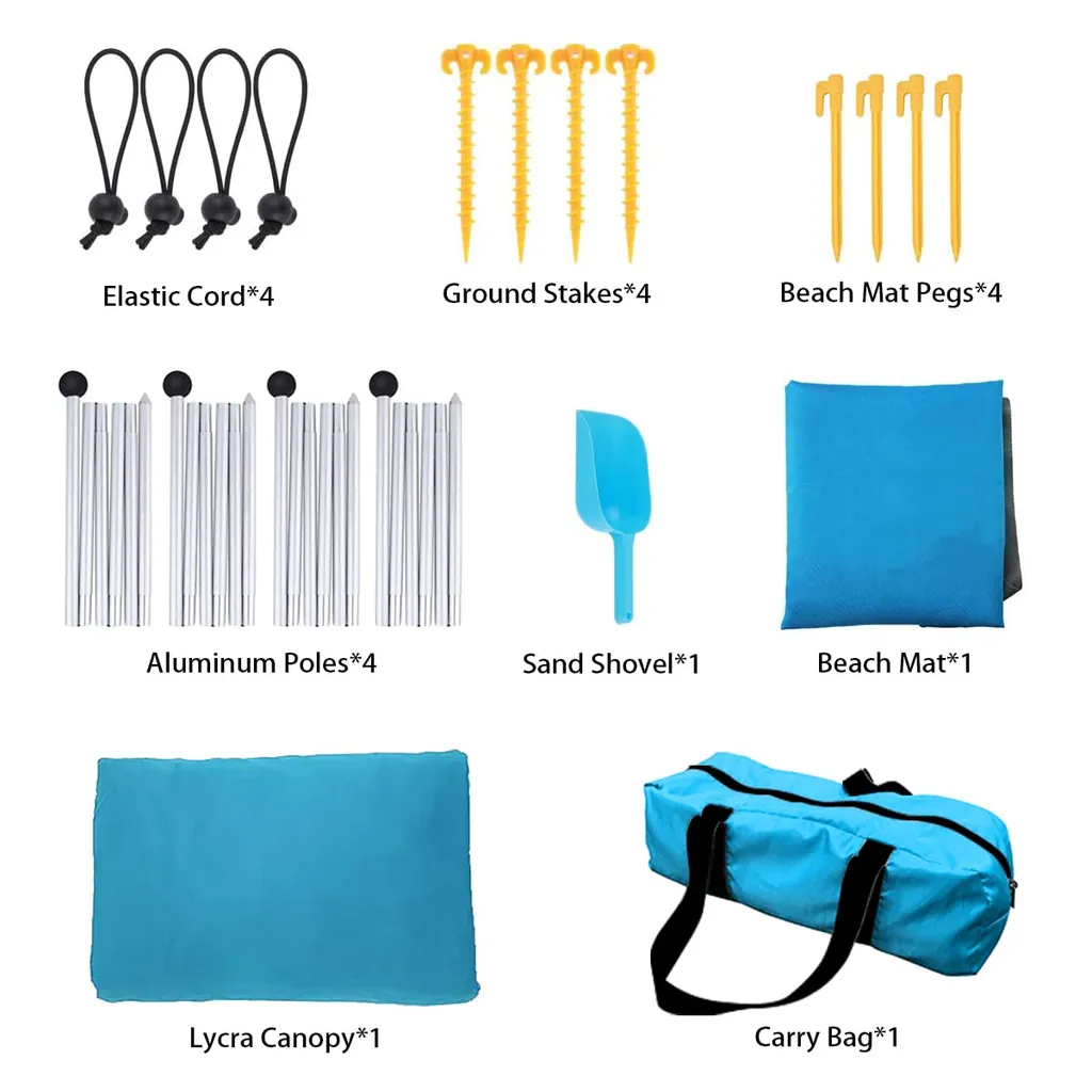 Custom Design Printed Beach Sunshade، صورة تفصيلية 3