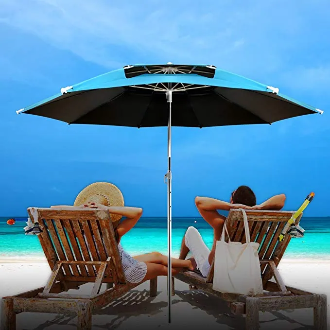 1.8m Outdoor Fishing Camping Folding Waterproof Sunscreen Umbrella Beach Rest Angling Universal Anti UV Sunshade Umbrella Awning، صورة تفصيلية 8