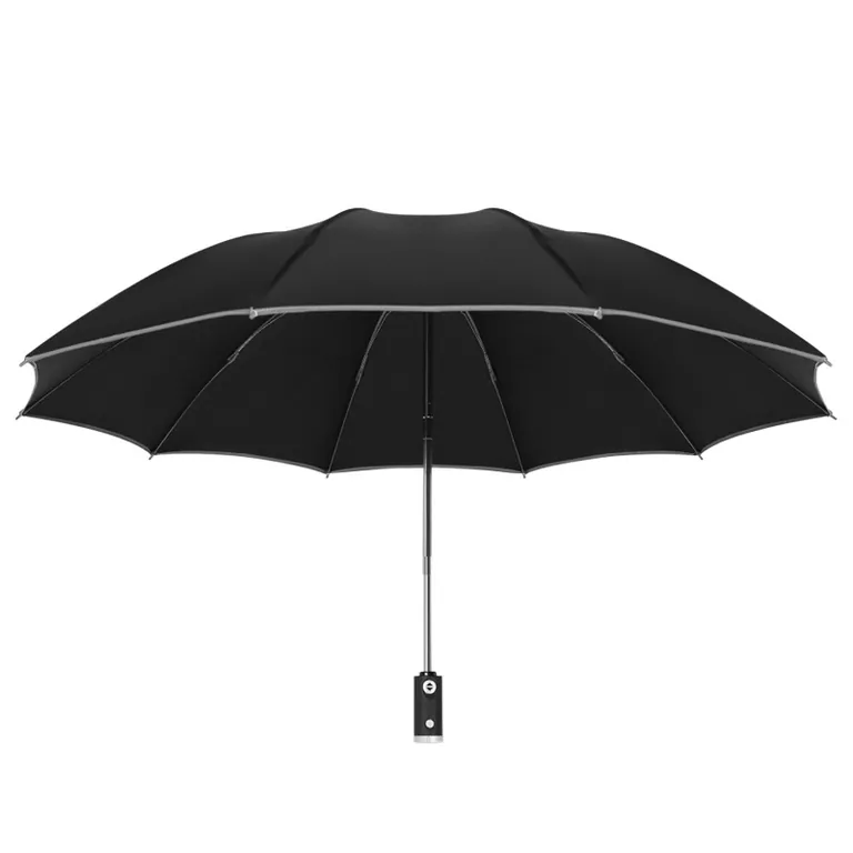 Lotus 2022 Inverted Reverse 3 Fold Automatic Umbrella With LED Light,细节图 5