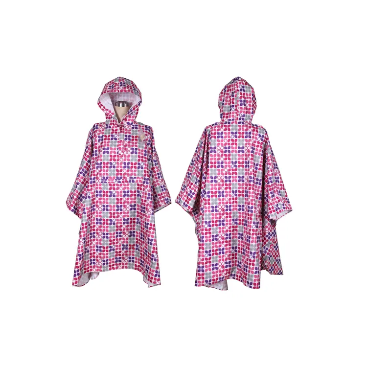 Wholesale high quality new fashion Waterproof Outdoor Fashion Printing Full Body Light Raincoats Colorful Poncho, Bild 1