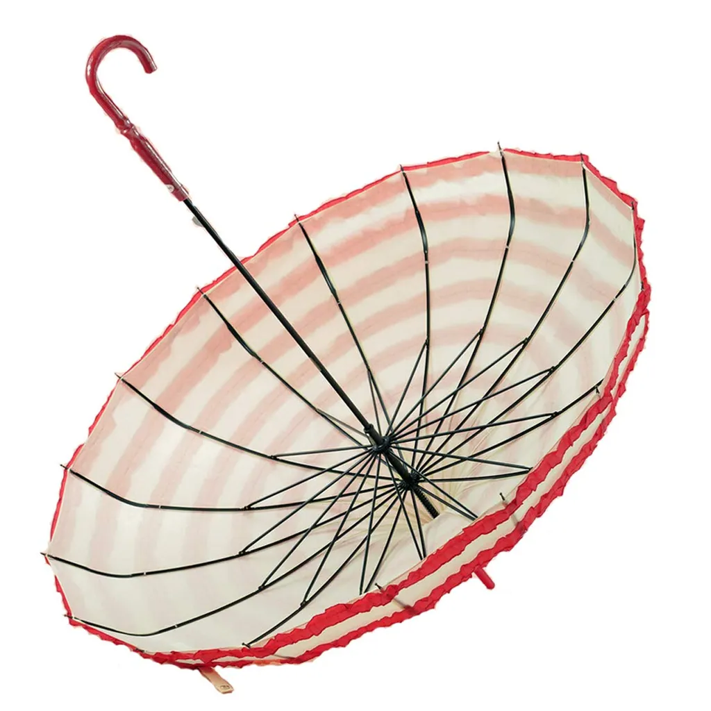 Wholesale 16 Ribs Manual Open Ladies Parasol Lace Parasol Ping Outdoor Pagoda Umbrella, detail 3