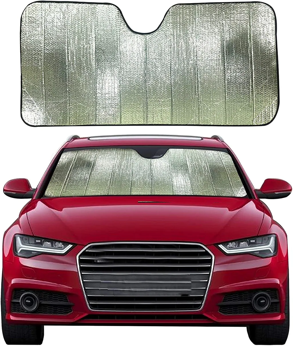 Customized Logo Car Sunshade Truck SUV-Blocks UV Rays Folding Customized Car Sun Visor Protector Front Windshield Sun Shade, detalle 2
