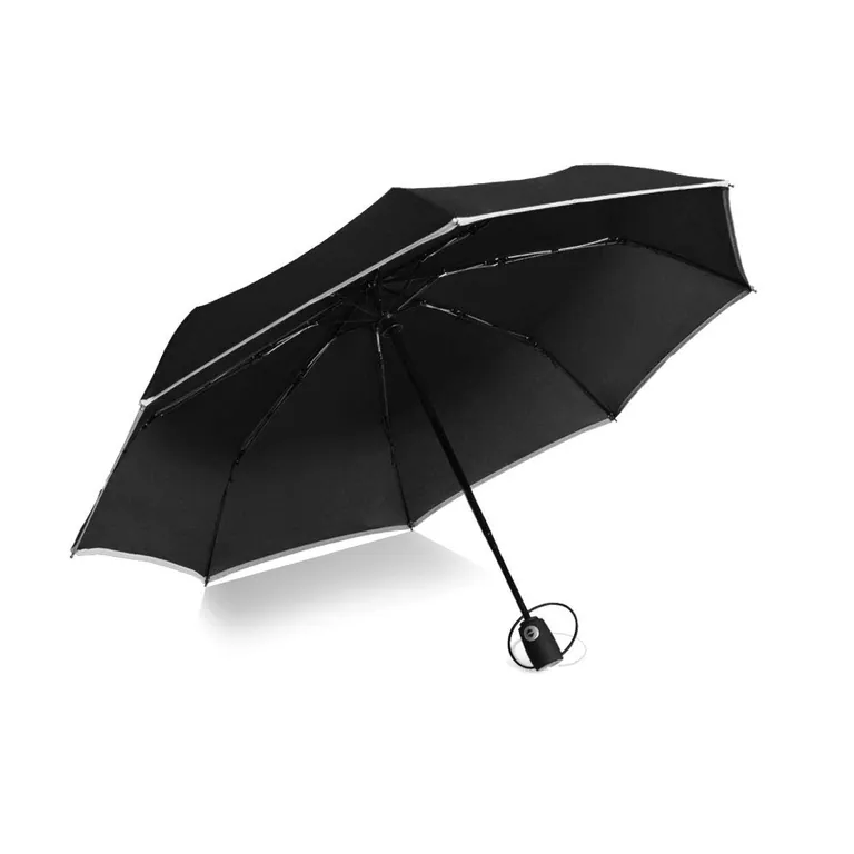 Factory Wholesale Compact Portable Outdoor Umbrellas with 8 Fiberglass Ribs, image 1