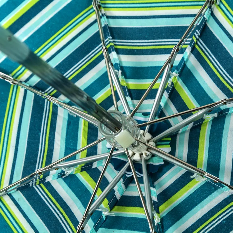21inch*8k fold super mini green stripe light frame rainproof umbrella, detail 3