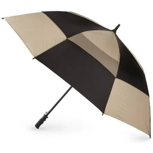 30inch Canopy Vent Fiberglass Windproof Frame Plastic Handle Golf Umbrella, detail 2