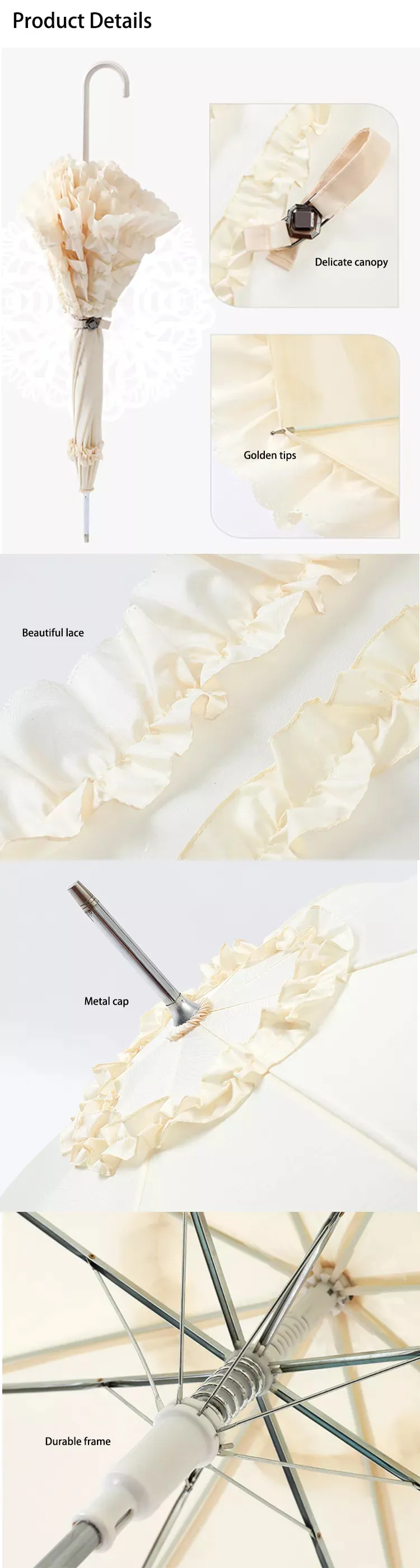 Pagoda Parasol Umbrella for Wedding,细节图 2