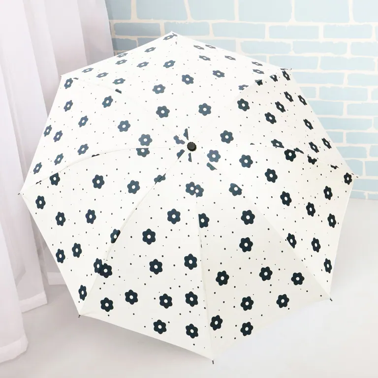 Tiny Portable Folding Rain Umbrella with Custom Design، الصورة 1