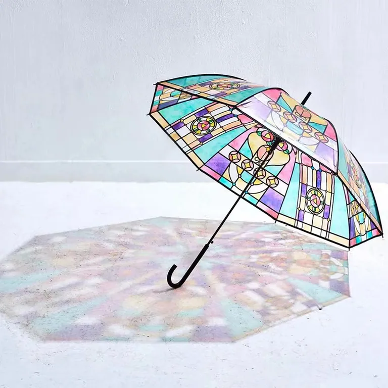 POE umbrella with Special Colorful Window Printing، صورة تفصيلية 1