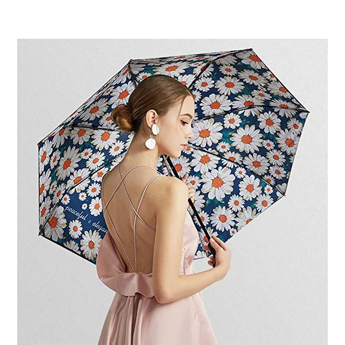 high quality 21 inch manual open custom fold umbrella, image 1