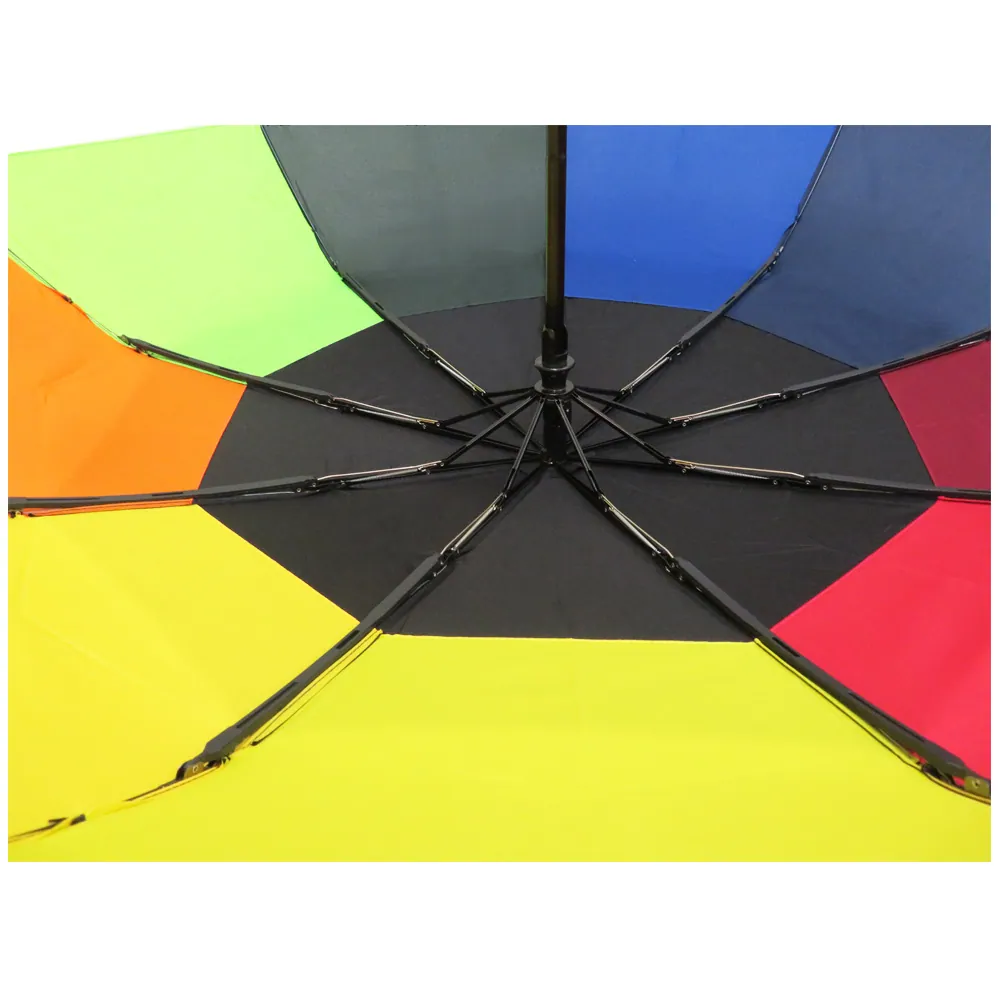 Rainbow double layer fold canopy umbrella, detail 5