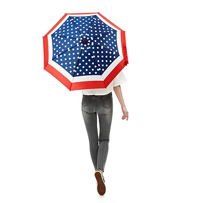 Customized design printing manual folding 95cm 8ribs umbrella with logo printing، صورة تفصيلية 3