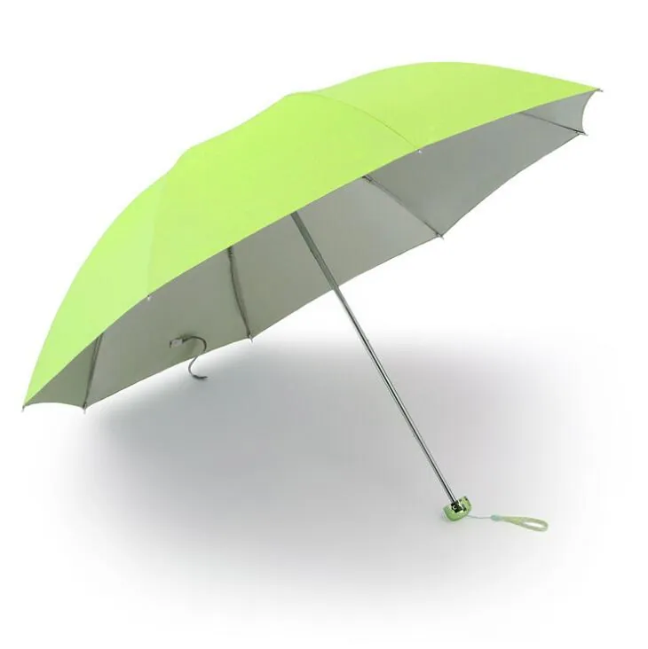 21 inch * 8k silver opening manual liner waterproof promotional folding umbrella, detail 3