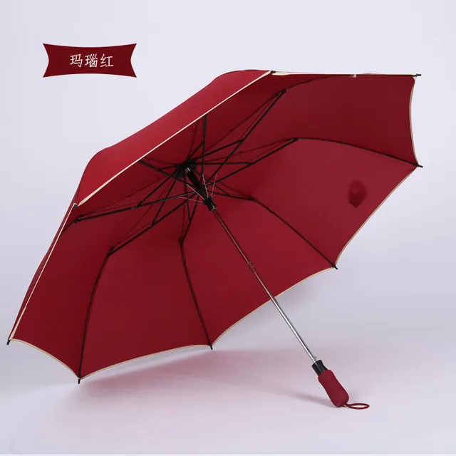 High quality Auto open 2 fold umbrella with logo print golf umbrella wholesale，第 1 张图片
