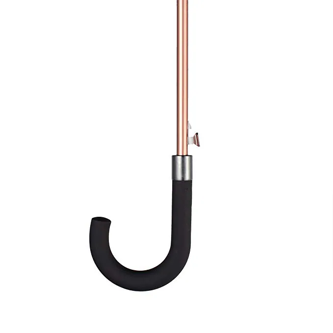 Customized pure colour automatic black auto pop up golf umbrella for sale, detail 3