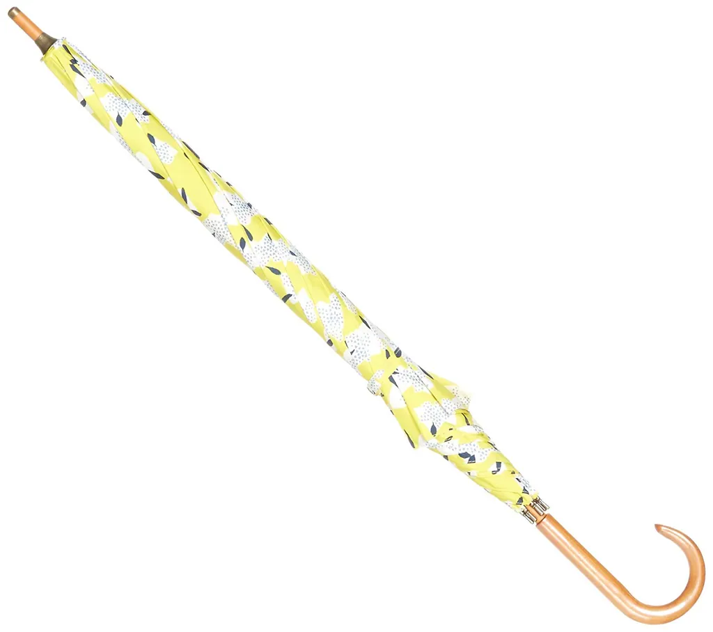 23Inch*8k Flower Print Waterproof Windproof Frame Wooden Shaft Lady Umbrella, detail 4