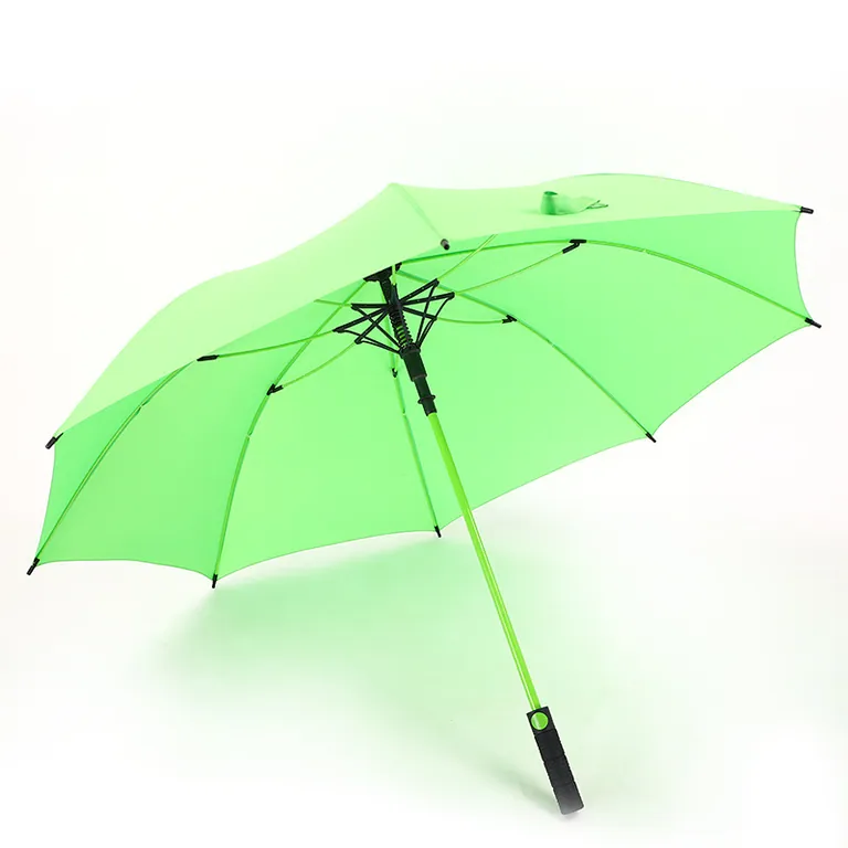 Wholesale Straight auto umbrella Logo Printed 8rib windproof straight umbrella red، صورة تفصيلية 2