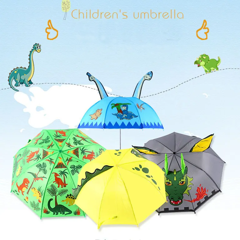 2022 Cute Cartoon Umbrella Children Creative 3D Model Ear Kids Umbrella، صورة تفصيلية 1