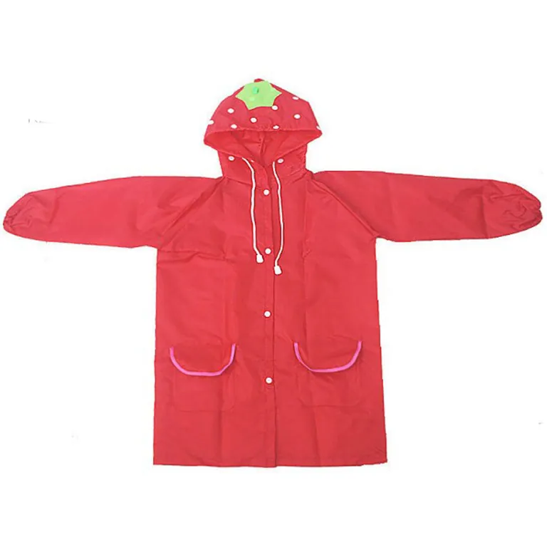 Japan style five colors EVA waterproof cute rain coats poncho for girls boys, detail 6