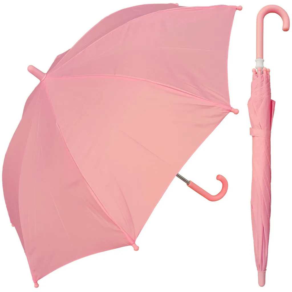 19 inch color matching plastic handle promotional kids umbrella، صورة تفصيلية 4