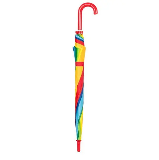 Chinese Factory Wholesale 38" 8K Colorful Rainbow Straight Umbrella for Kids, detail 3
