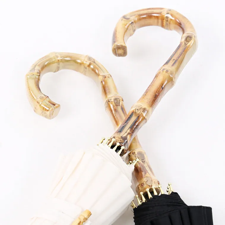 High Quality Windproof Umbrella with Bamboo Handle Umbrella Custom Logo Design Print Umbrella, detalle 2