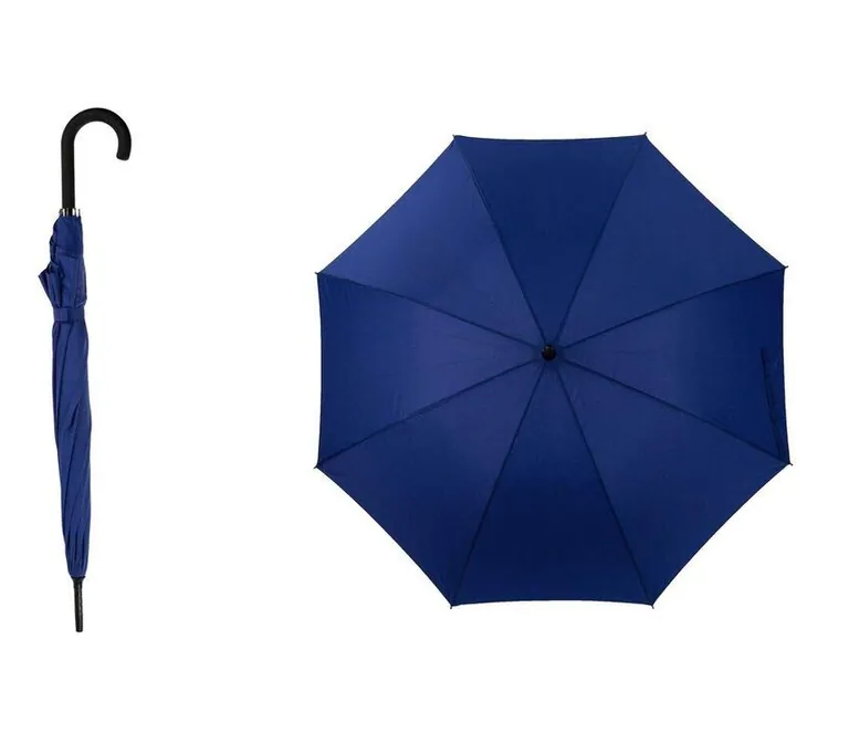 Promotional fiberglass 8 ribs 105cm hook handle straight umbrella، صورة تفصيلية 2