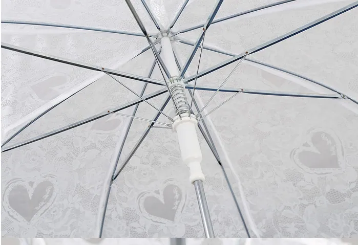 Hot Sales White Lace Wedding Umbrella Handmade Umbrellas For Wedding Bridesmaid Decoration Umbrella, detail 4