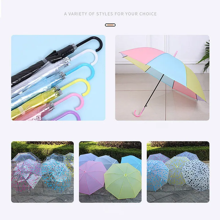 Transparent Umbrella with Printing for Promotion، صورة تفصيلية 1