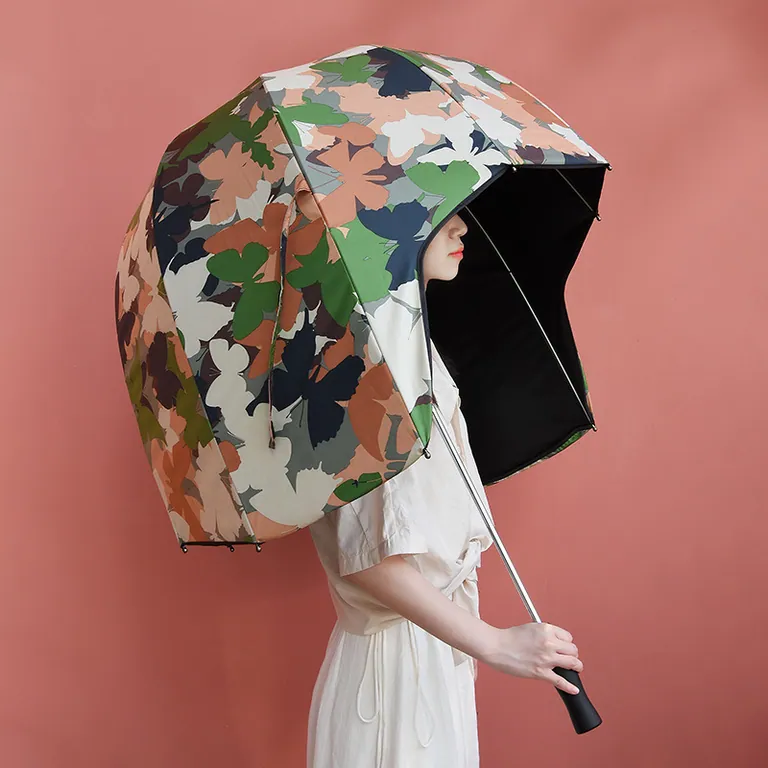 Helmet Shaped Maximum Rain Protection umbrella، الصورة 1