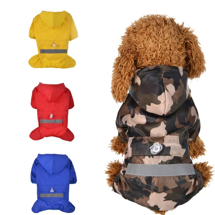 Wholesale Promotional cheap Quality quilted cat pet waterproof clothes dog rain coat,第 1 张图片