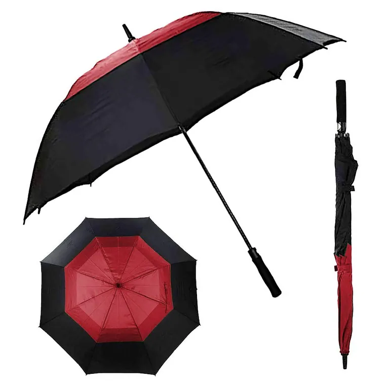 LotusUmbrella Big size double layer straight golf umbrella with logo printing, image 1