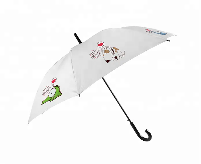 Manual Open Golf Straight Double Ribs Advertisement Umbrella Chinese factory, detail 2