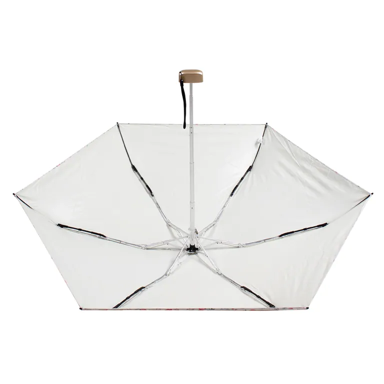 Gift Items for Ladies Sun Floral 5 folds Mini Umbrella with Bag, detail 2