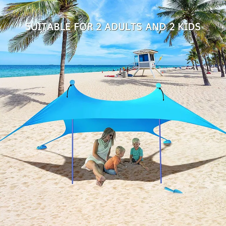 UV 50+ Stretch Beach Sun Shade Tent، الصورة 1