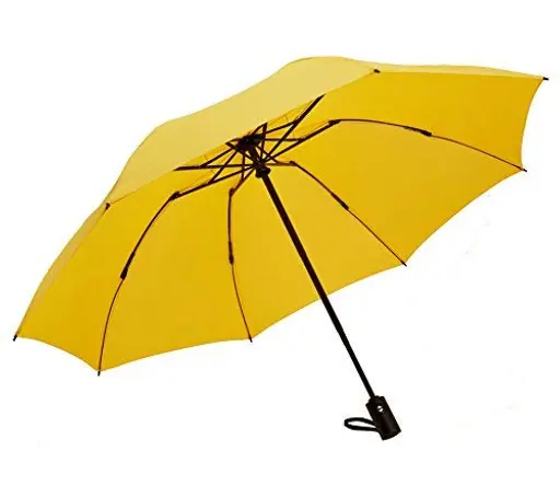 New invention yellow windproof 23‘’8k auto open close inverted 3 folding umbrella, detail 5