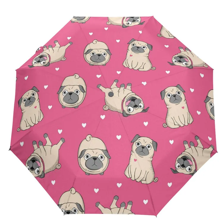 Cartoon customized mini colorful windpoof fold umbrella, detail 3