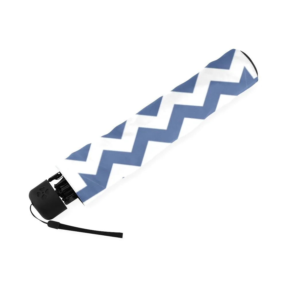 High quality cheap custom print chevron stripe 21inch 8 ribs 3 folding manual open umbrella quality control, detail 4