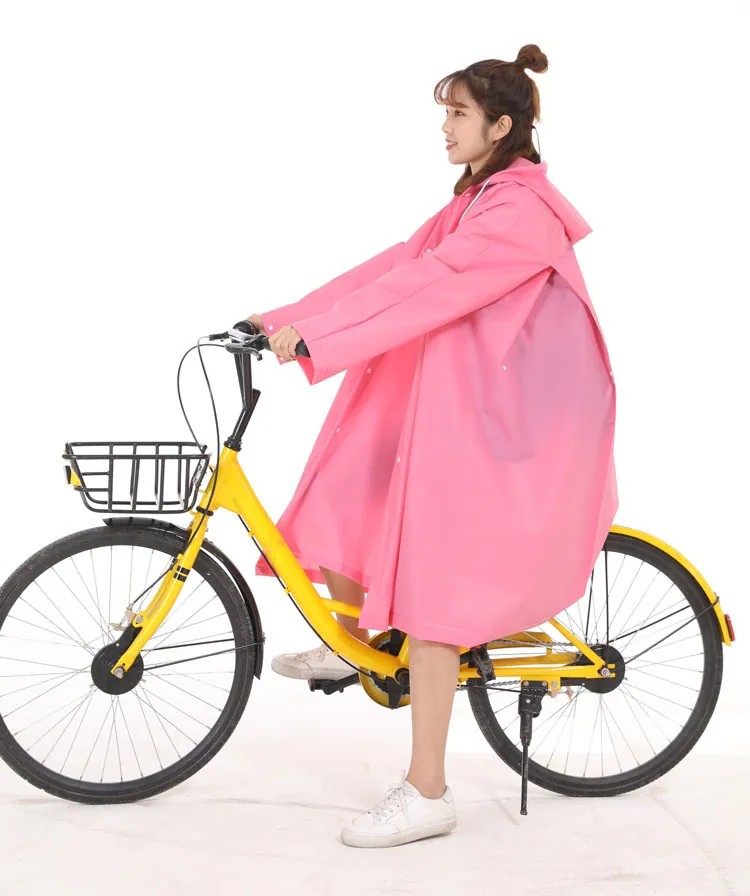 Outdoor Women's Waterproof Raincoat Lightweight Packable Rain Coat Poncho Hooded foldable raincoat motorcycle waterproof، صورة تفصيلية 2