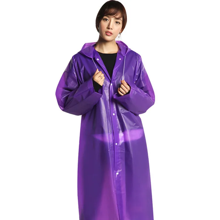 EVA fashionable environmental protection raincoat non-disposable raincoat travel outdoor lightweight raincoat raincoat wholesale، صورة تفصيلية 3