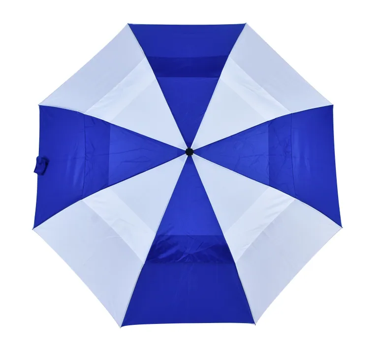 2 Fold windproof gentalman double layer golf umbrella with EVA hanlde, detail 1