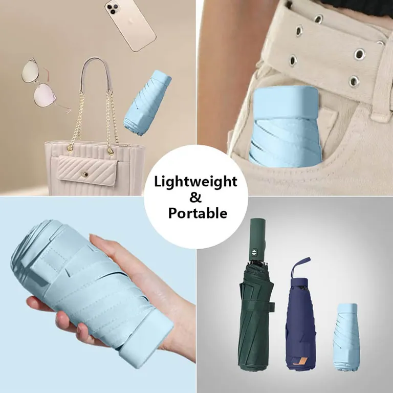 5 Folding Sun Umbrella with Mini Case، صورة تفصيلية 2