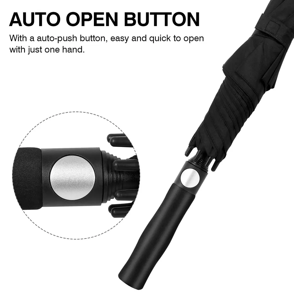 UV Coated Sun Proof EVA Handle Golf umbrella، صورة تفصيلية 2