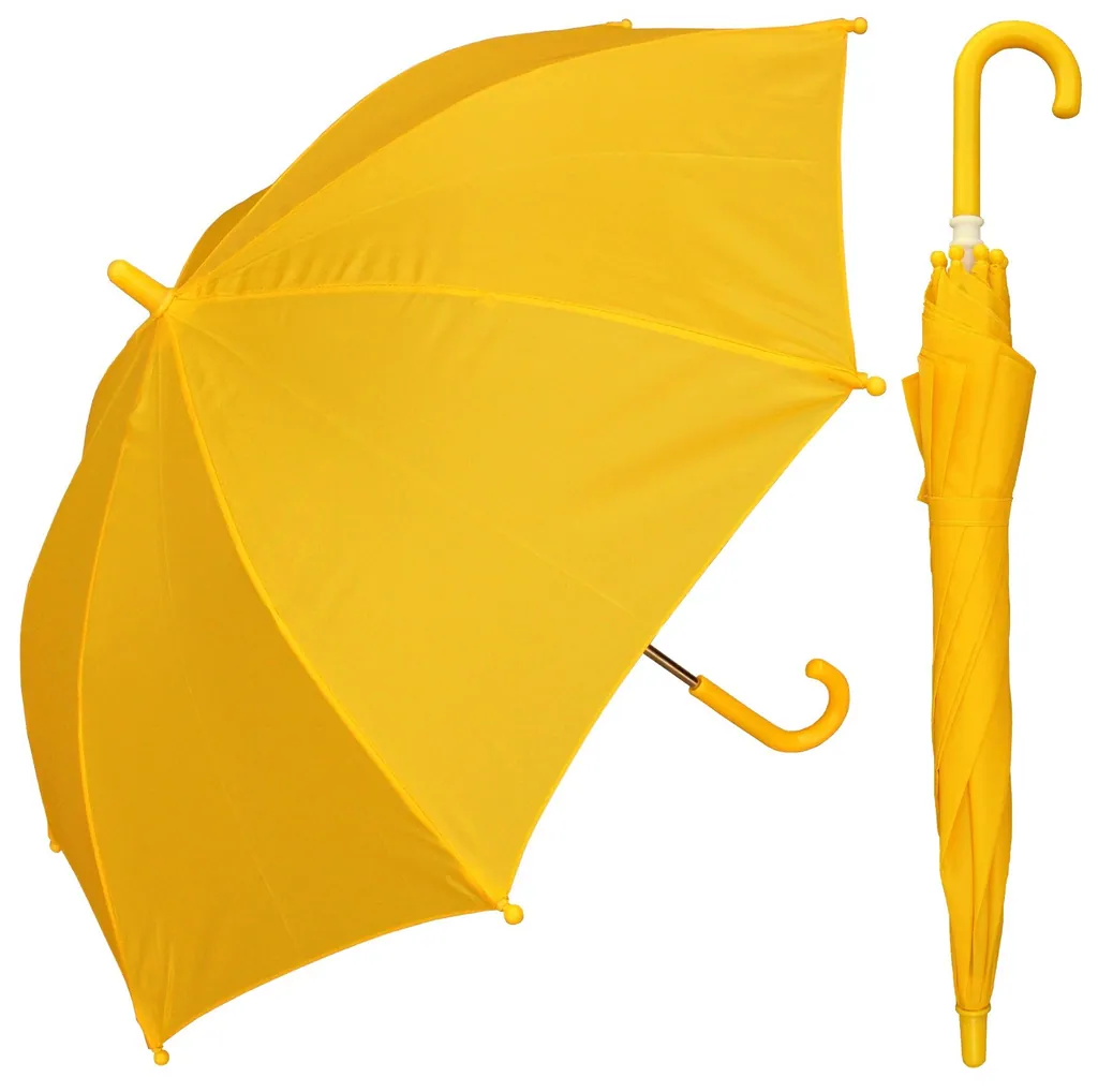 19 inch color matching plastic handle promotional kids umbrella، صورة تفصيلية 1