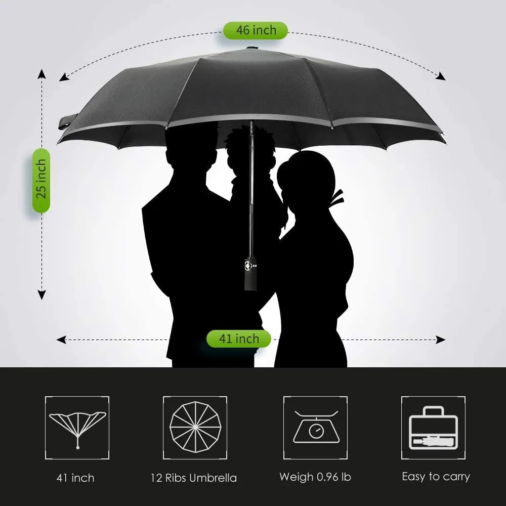 Upside-down Umbrella with Reflective Strip，细节图 3
