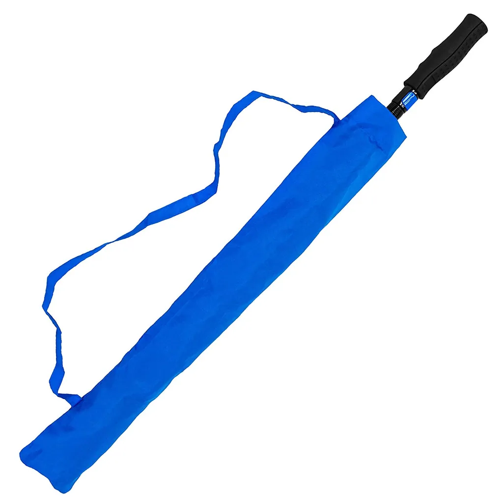 Most popular reverse umbrella rubber coated long handle upside down umbrella with shoulder bag,细节图 4