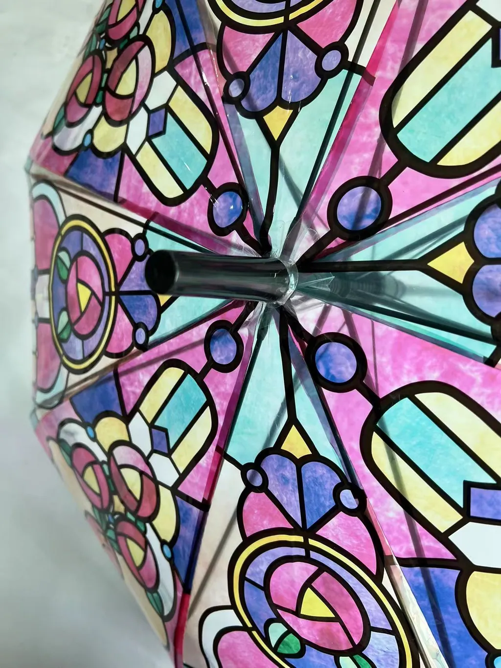 POE umbrella with Special Colorful Window Printing، صورة تفصيلية 5