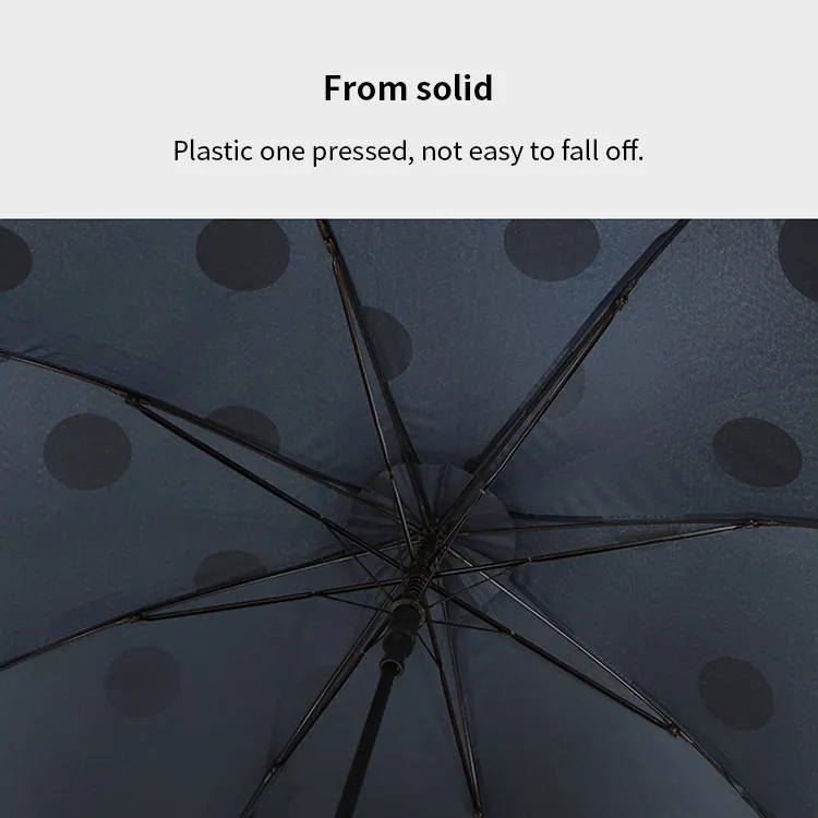Wrapped Edge Dot Pagoda Umbrella for Ladies، صورة تفصيلية 5
