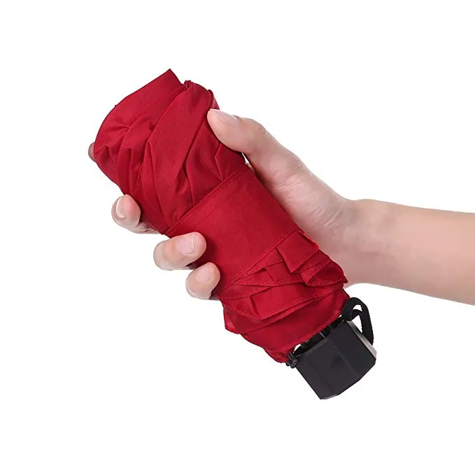 Wholesale Amazon choice manual open 95cm 8 ribs mini folding umbrella for travel, detail 4