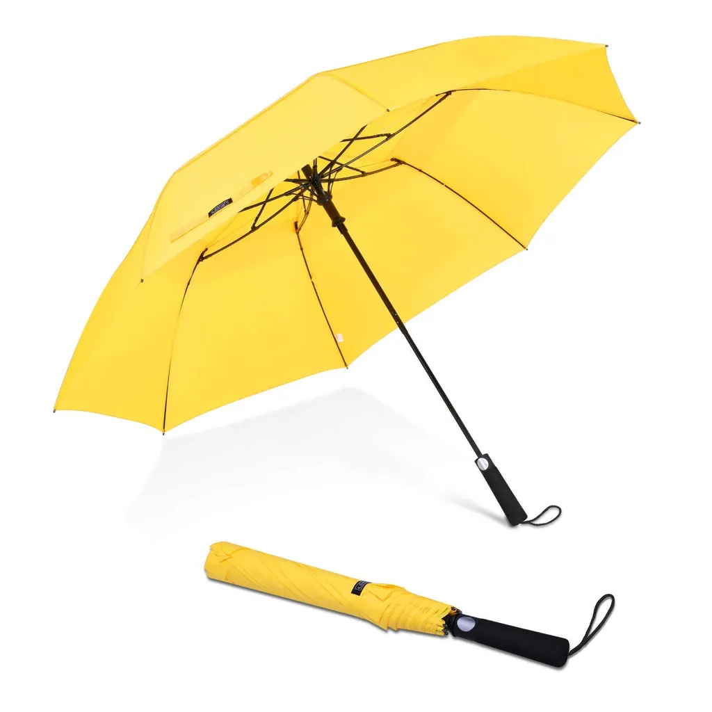 custom logo umbrella auto open manual close 2 folding golf umbrella,细节图 1